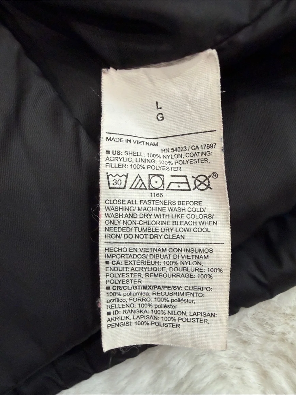 Old Navy Packable water-Resistant,size L Black Quilted Puffer Jacket